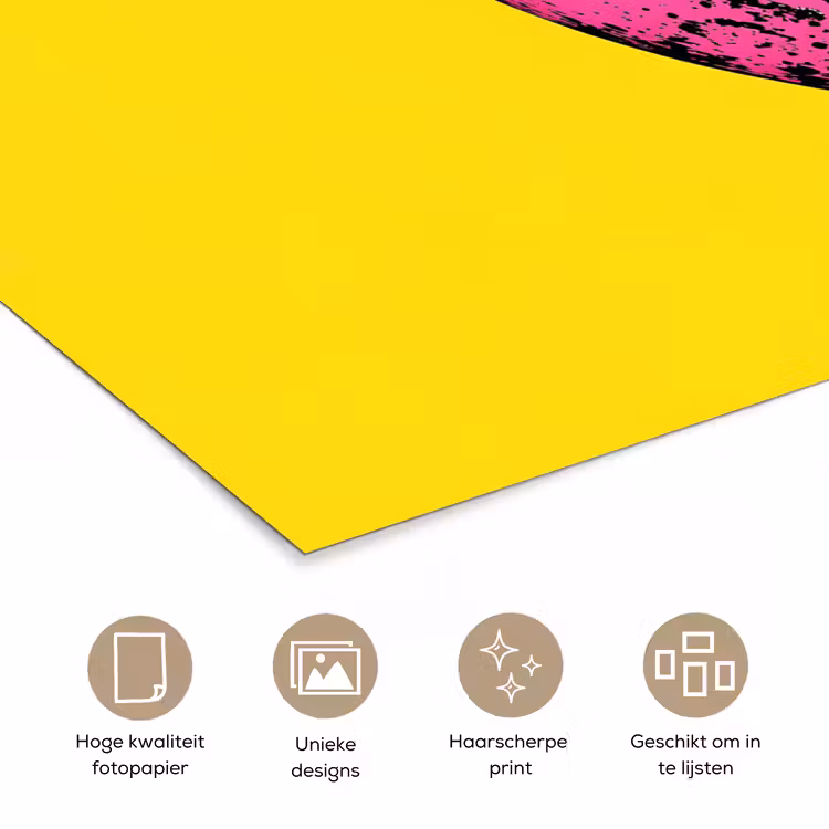 Poster - Banaan - Grafisch - Geel — 5
