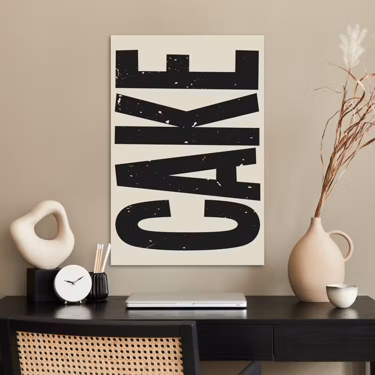 Poster - Beige - Japandi - Cake - Decoratie — 2