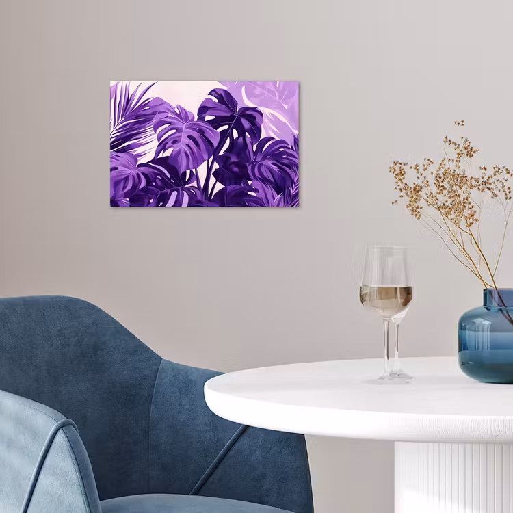 Poster - Bladeren - Paars - Tropisch - Abstract — 4