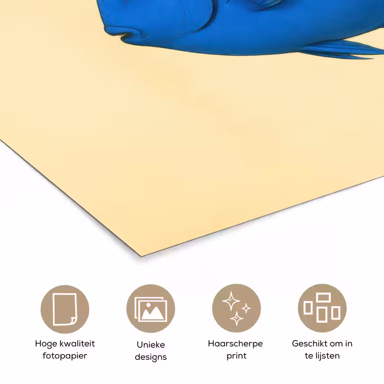 Poster - Blauw - Dory - Vis - Staartvin — 5