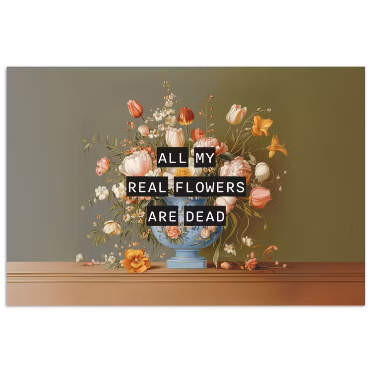 Poster - Bloem - Quote - Vintage - Art — 1