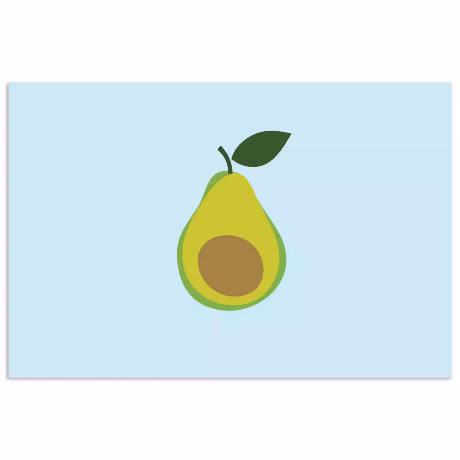 Poster - Avocado - Illustratie - Groene - Vrucht — 1