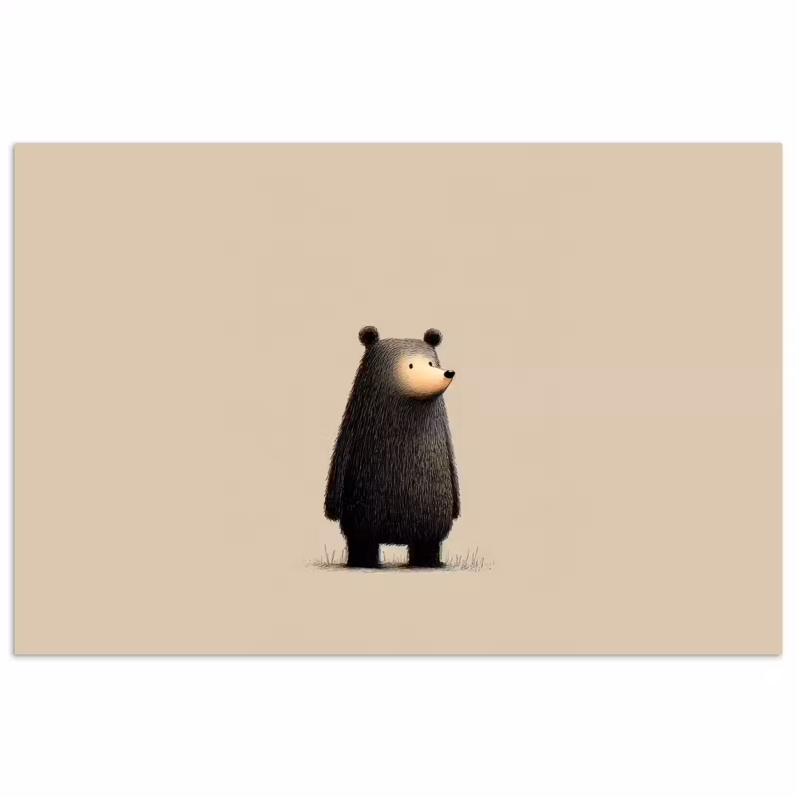Poster - Beer - Donkerbruin - Minimalistisch — 1