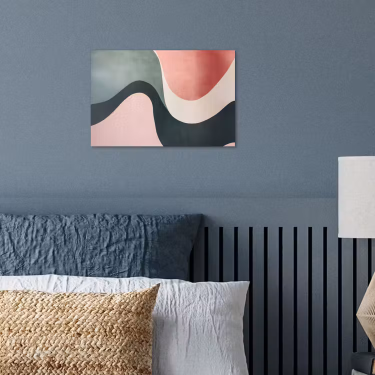 Poster - Abstract - Golven - Sierlijk - Roze — 3