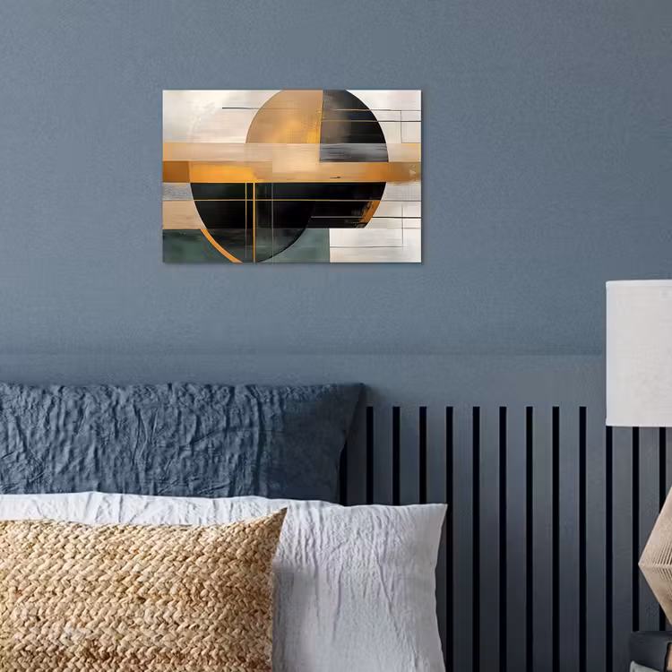 Poster - Abstract - Goud - Brons - Groen - Vormen - Modern — 3