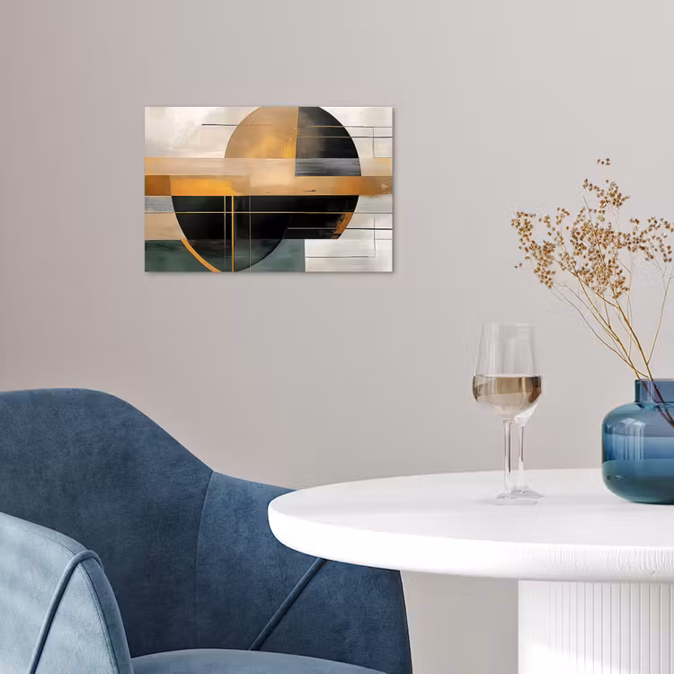 Poster - Abstract - Goud - Brons - Groen - Vormen - Modern — 4