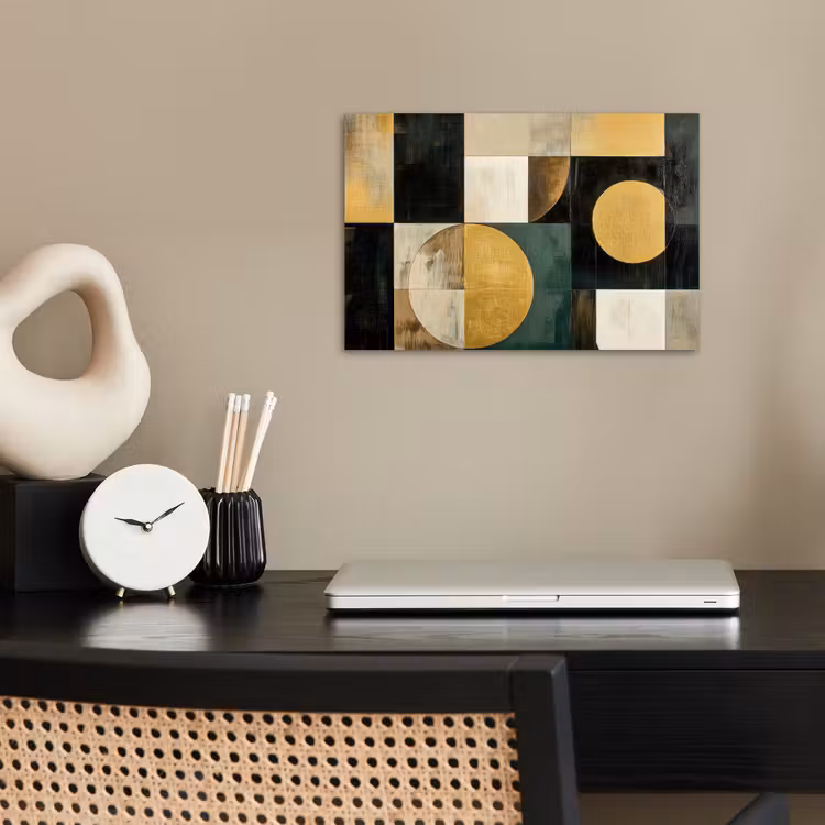 Poster - Abstract - Goud - Brons - Vormen - Geometrisch — 2