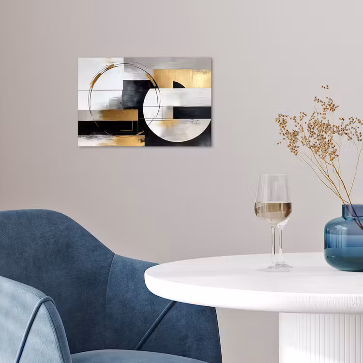 Poster - Abstract - Goud - Zilver - Vormen - Aesthetic — 4