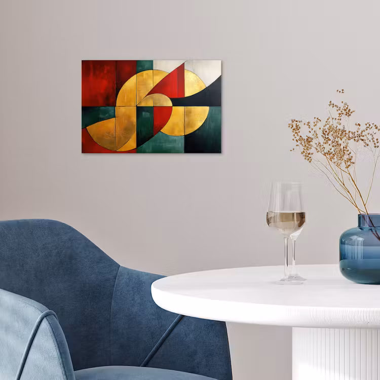 Poster - Abstract - Kerst - Goud - Rood - Groen — 4