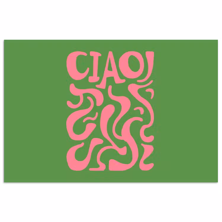 Poster - Abstract - Roze - Ciao - Vormen — 1
