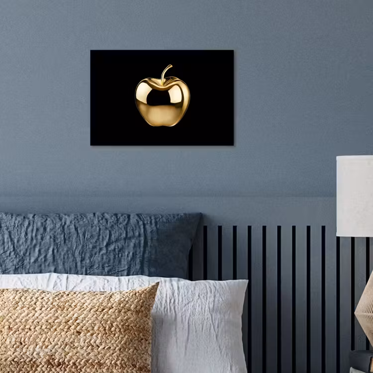 Poster - Appel - Goud - Chrome - Zwart — 3