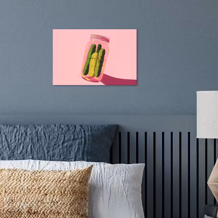 Poster - Augurken - Pot - Schaduw - Roze — 3