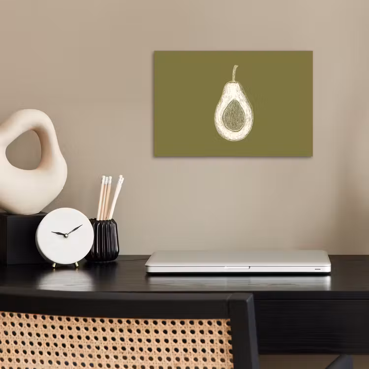 Poster - Avocado - Minimalistisch - Illustratie - Groen — 2