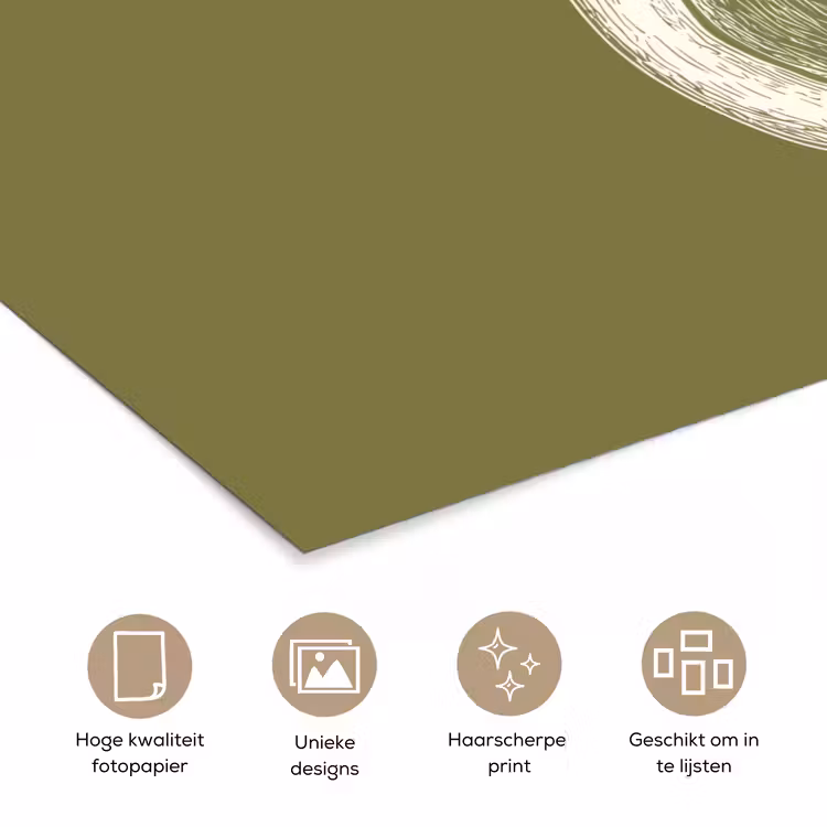 Poster - Avocado - Minimalistisch - Illustratie - Groen — 5