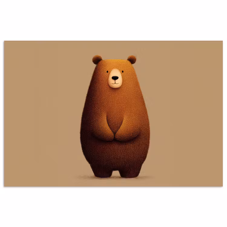 Poster - Beer - Minimalistisch - Bruin — 1
