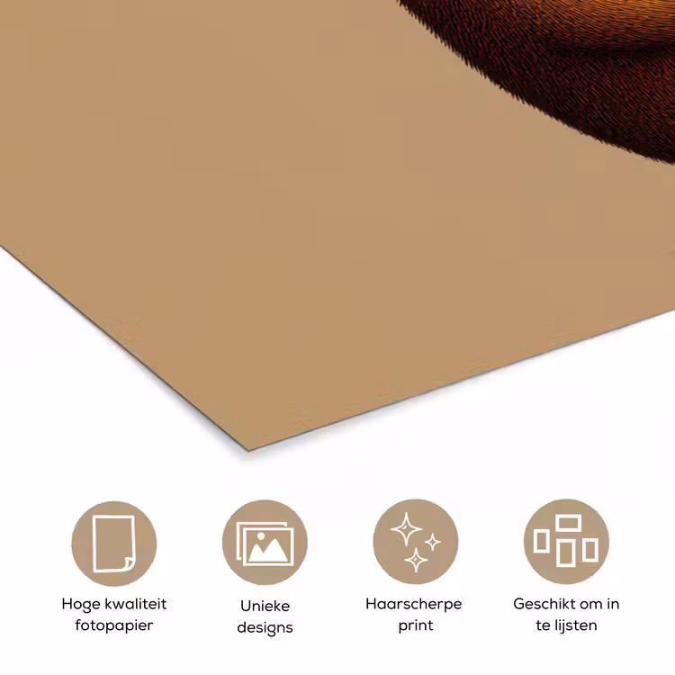Poster - Beer - Minimalistisch - Bruin — 5