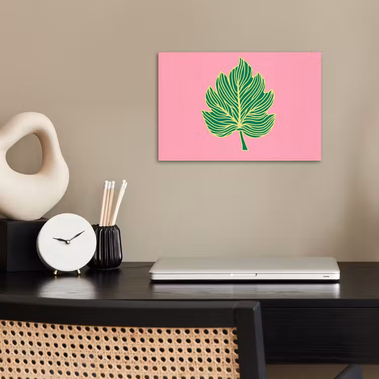 Poster - Blad - Groen - Illustratie - Minimalistisch — 2
