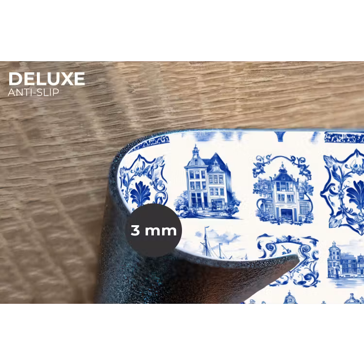 Placemat - 6 stuks - Huizen - Schepen - Blauw — 4