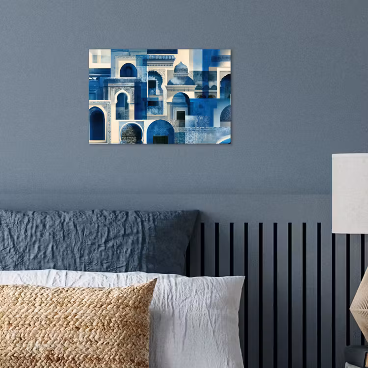 Poster - Abstract - Islamitisch - Blauw - Wit — 3