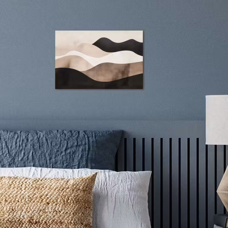 Poster - Abstract - Landschap - Golven - Crèmekleur — 3