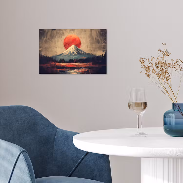Poster - Bergtop - Sneeuw - Zon — 4