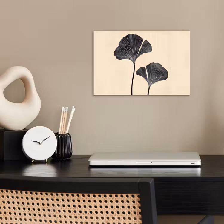 Poster - Bladeren - Minimalistisch - Zwart — 2