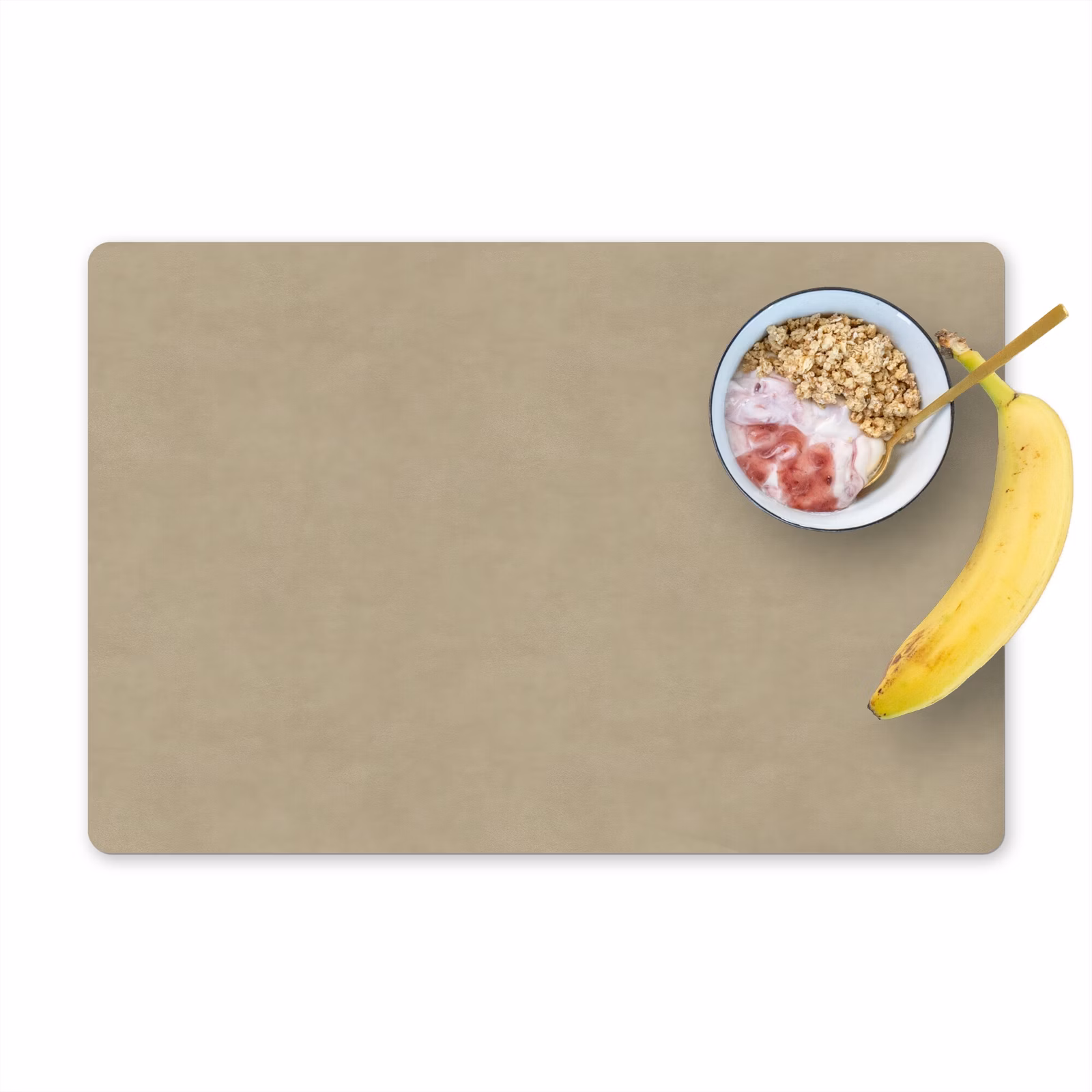 Placemat - 6 stuks - Zandkleur - Korrelige structuur - Beton — 1