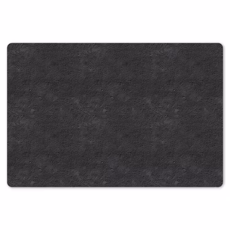 Placemat - 6 stuks - Donkergrijs - Asfaltstructuur - Ruw — 7