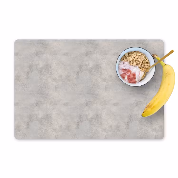 Placemat - 6 stuks - Grijs - Beton - Industrieel — 1