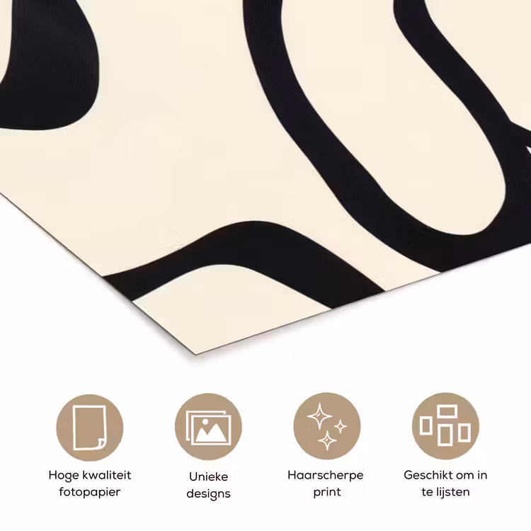 Poster - Abstract - Lijnen - Modern - Beige — 5