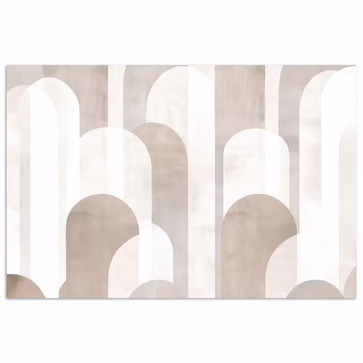 Poster - Abstracte bogen - Modern - Beige — 1