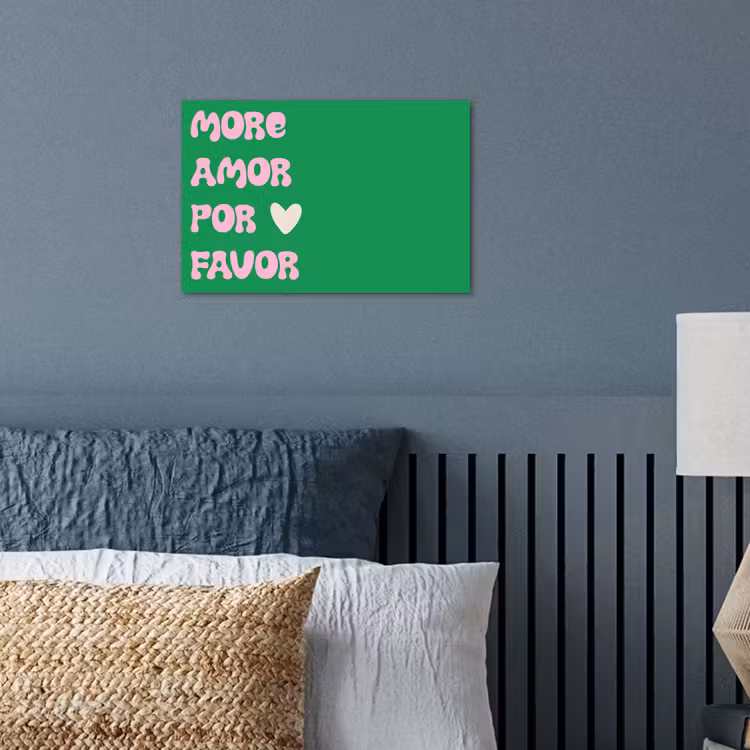 Poster - Amor - Valentijn - Groen - Tekst — 3