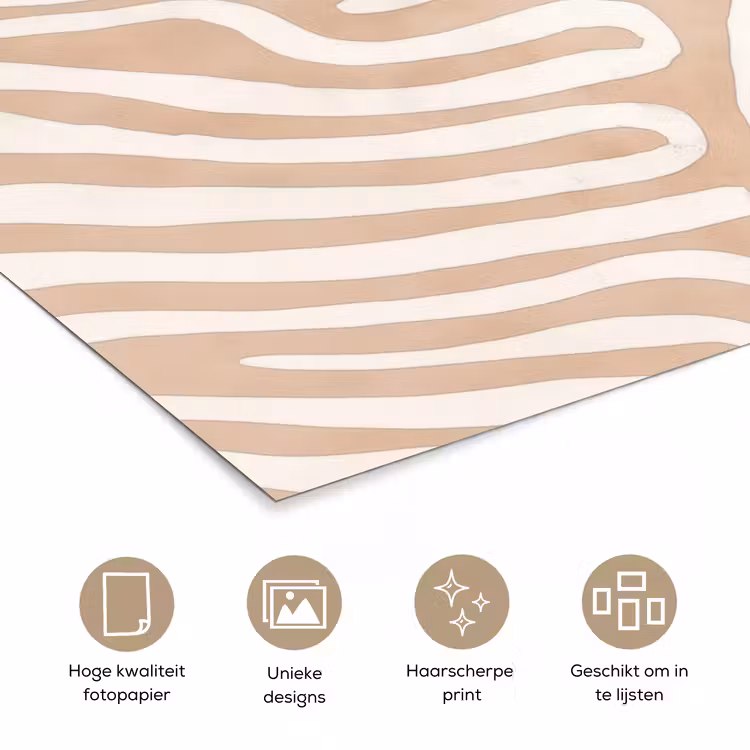 Poster - Beige - Aardspatroon — 5