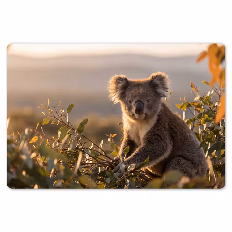 Placemat - 6 stuks - Koala - Bladeren - Ochtendlicht — 7