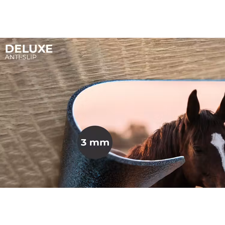 Placemat - 6 stuks - Paard - Zonsondergang - Bruin — 4