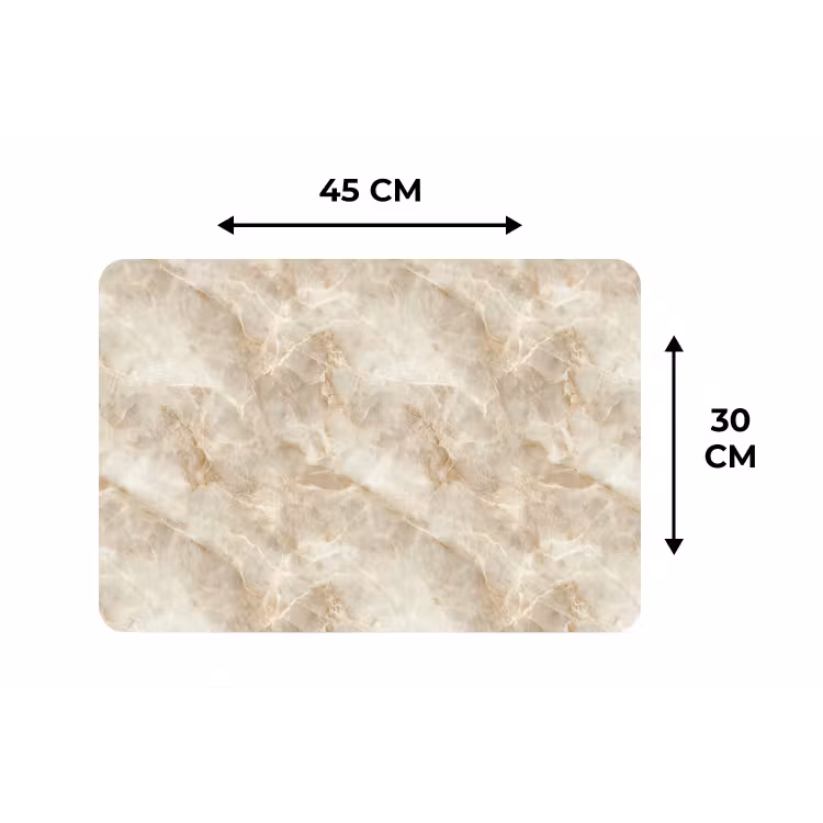 Placemat - 6 stuks - Lichtbeige - Onyx - Subtiel — 3