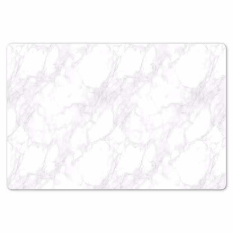 Placemat - 6 stuks - Minimalistisch - Wit - Grijze aders — 7