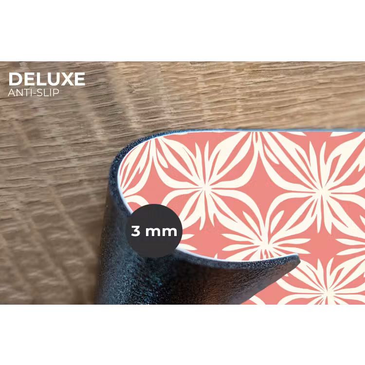 Placemat - 6 stuks - Roze - Bloemenmotief - Wit - Modern — 4