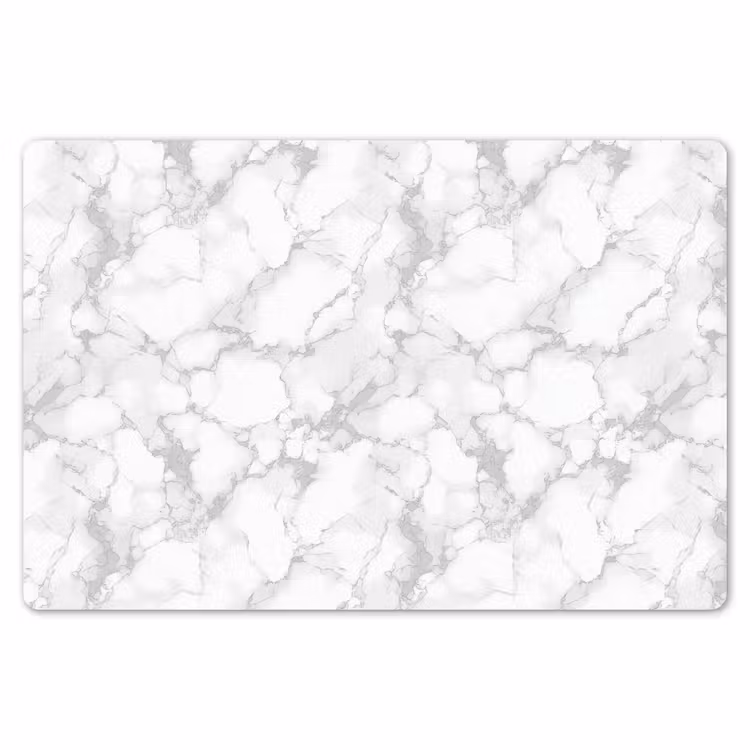 Placemat - 6 stuks - Wit - Marmer - Grijs — 7