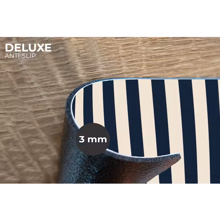 Placemat - 6 stuks - Verticale strepen - Blauw - Crème — 4