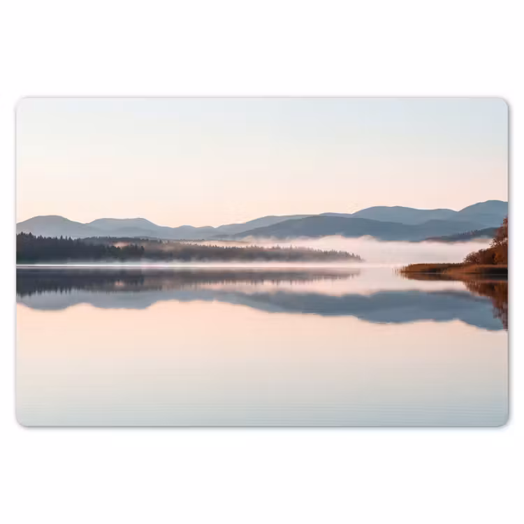 Placemat - 6 stuks - Water - Bomen - Mistlaag — 7