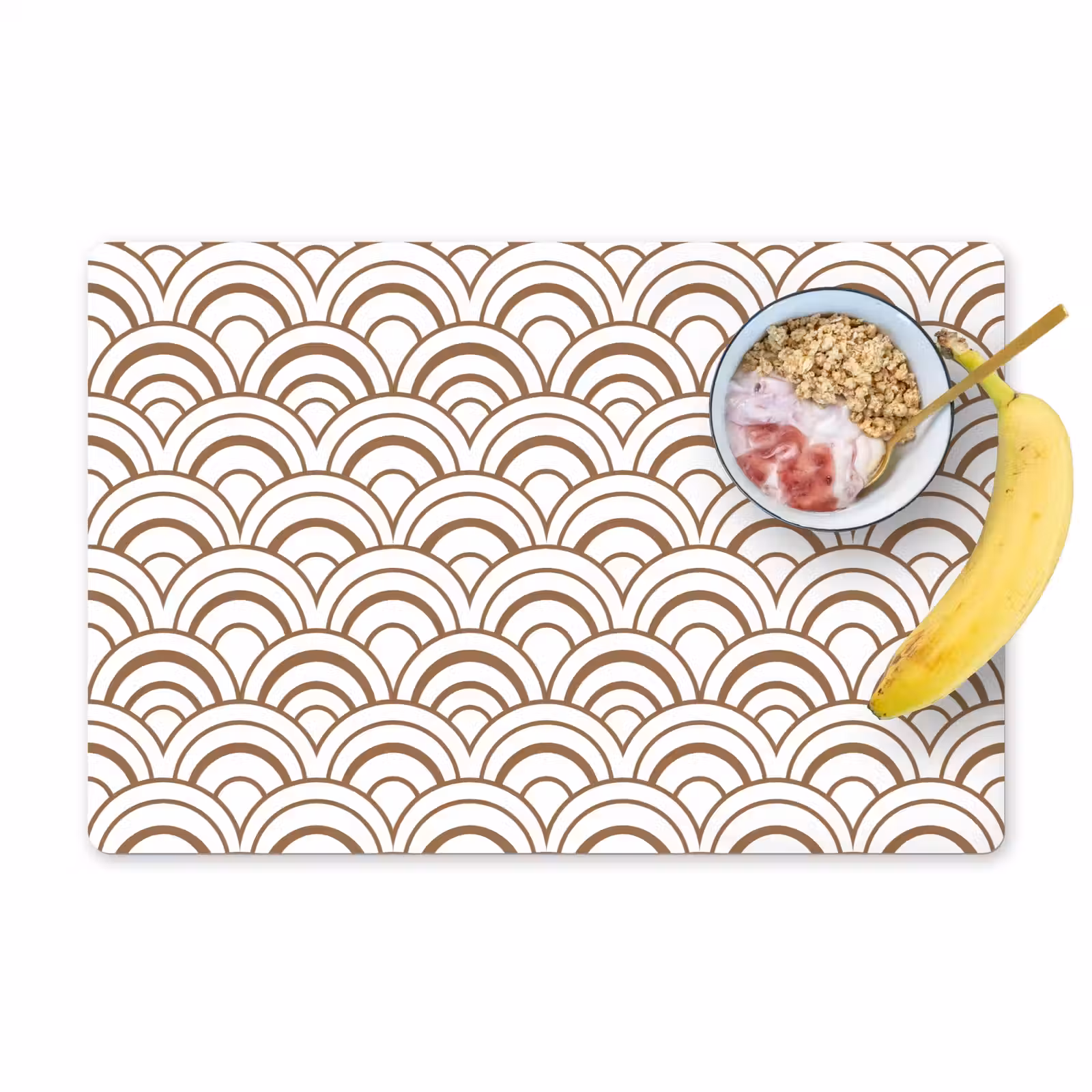 Placemat - 6 stuks - Klassiek - Motief - Terracotta — 1