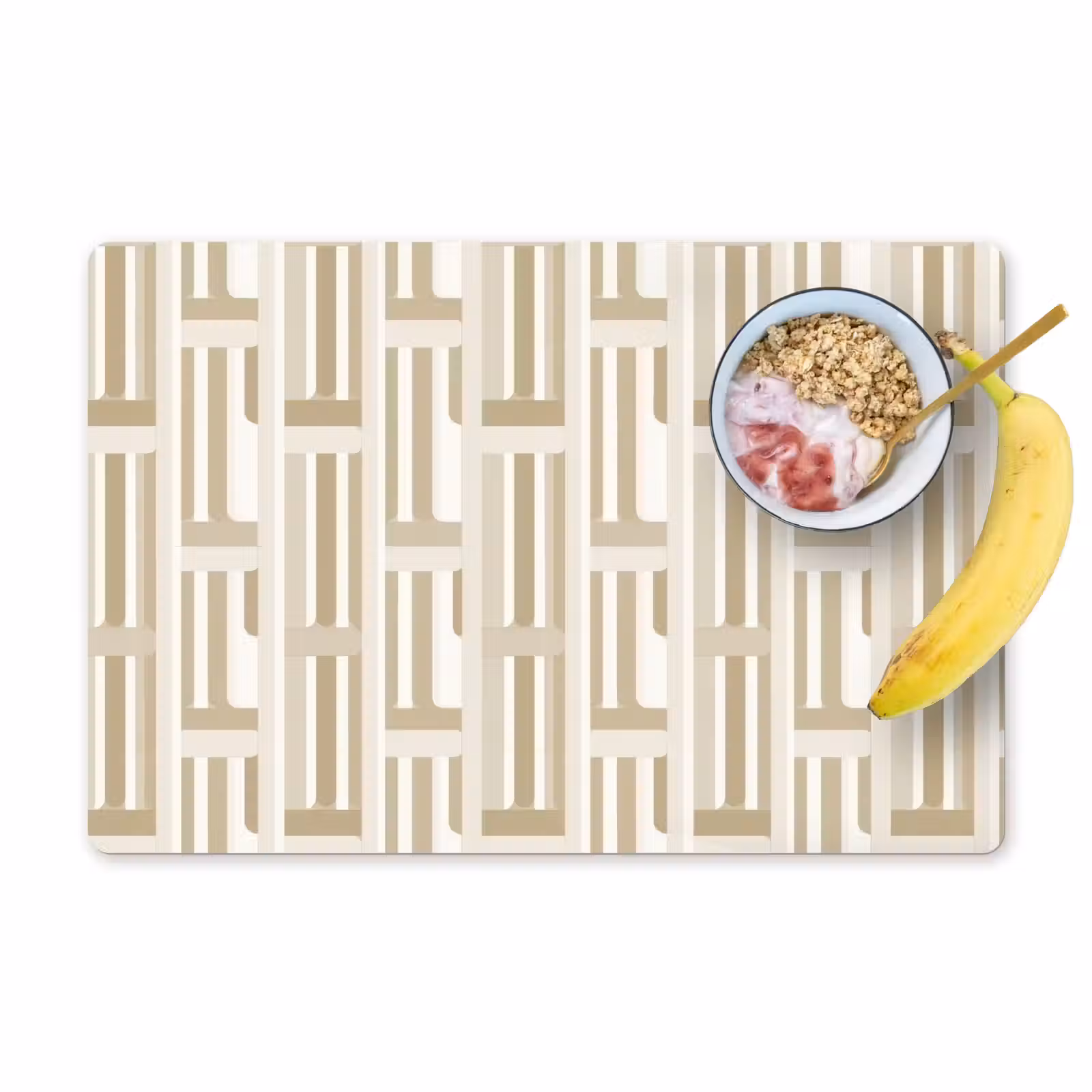 Placemat - 6 stuks - Modern - Geometrisch - Beige — 1