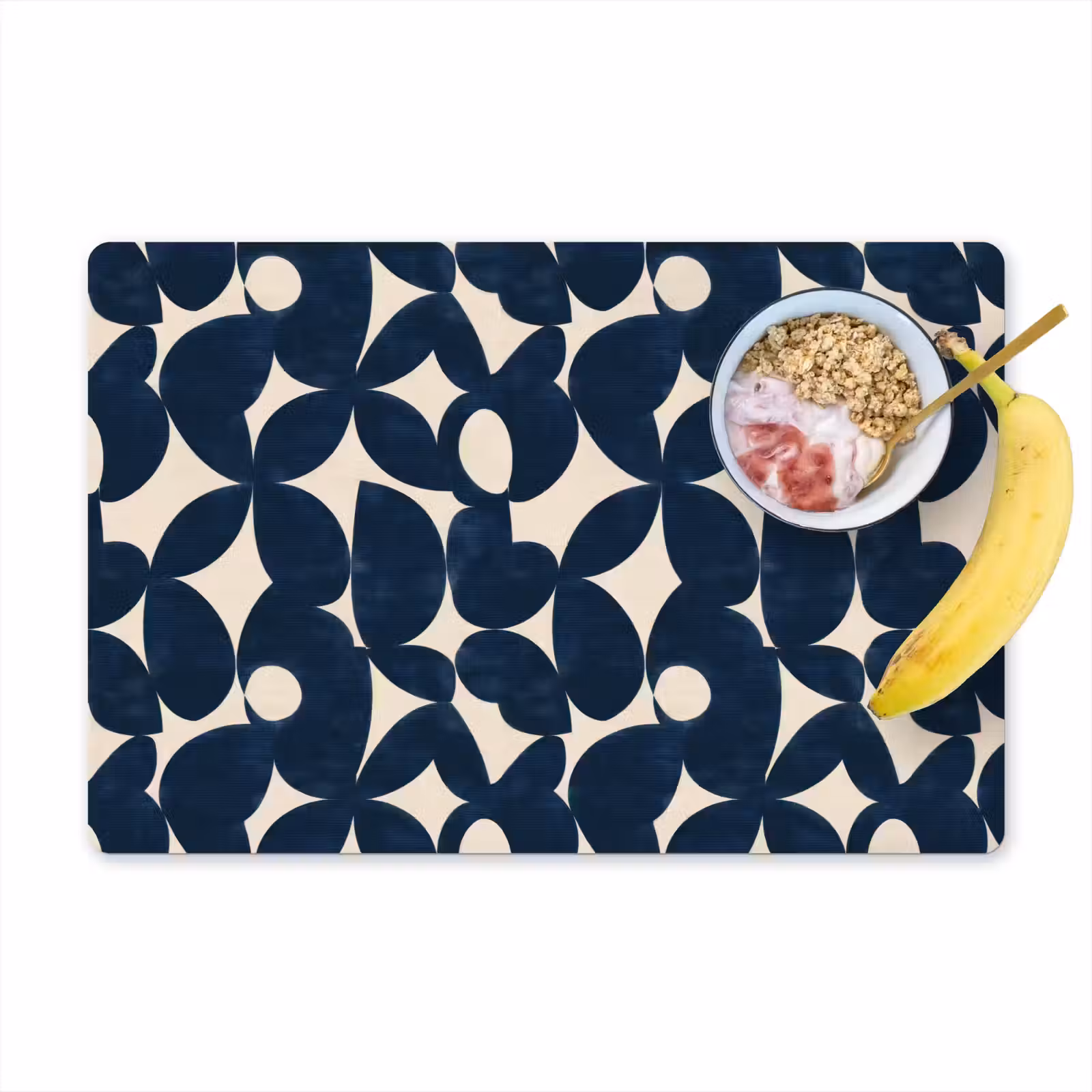 Placemat - 6 stuks - Modern - Geometrisch - Blauw — 1