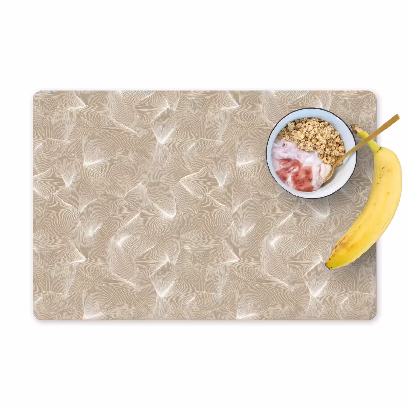 Placemat - 6 stuks - Organisch - Textuur - Beige — 1
