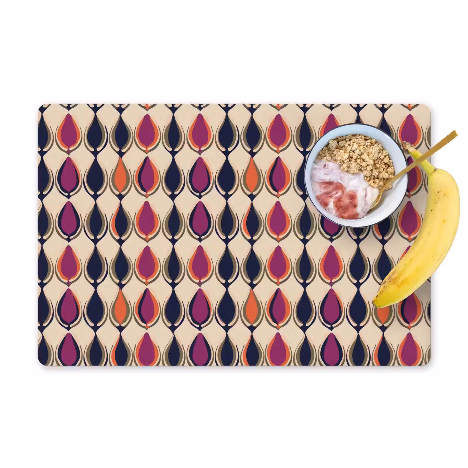 Placemat - 6 stuks - Vintage - Retro - Kleurrijk — 1