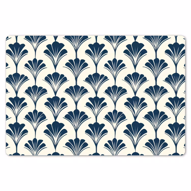 Placemat - 6 stuks - Klassiek - Motief - Blauw — 7