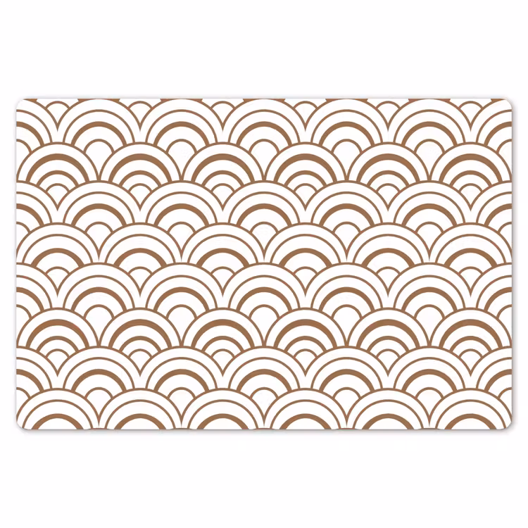 Placemat - 6 stuks - Klassiek - Motief - Terracotta — 7