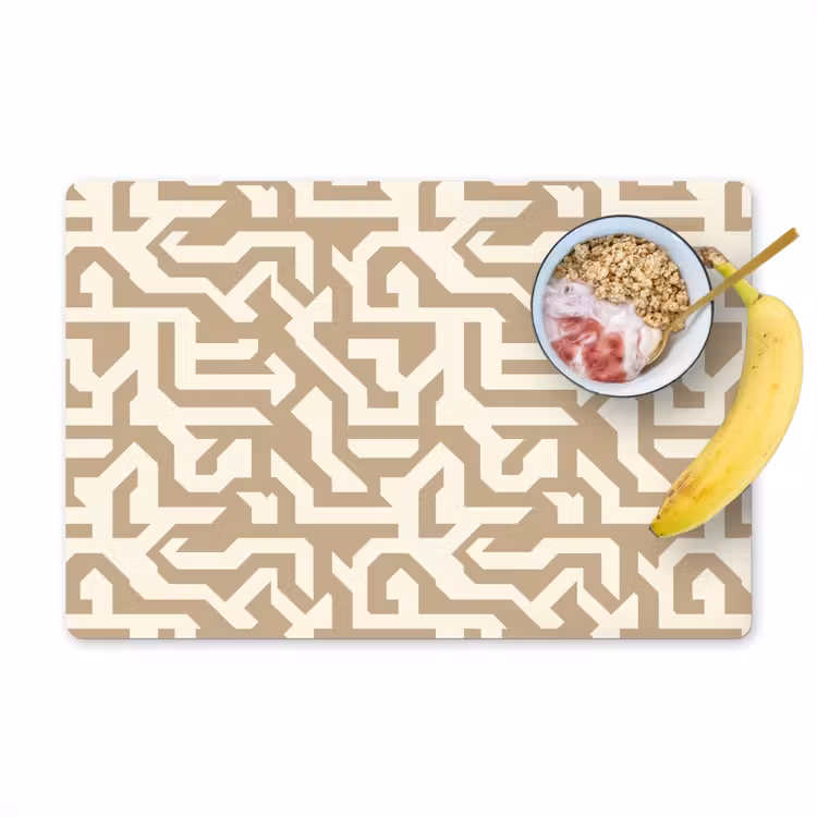 Placemat - 6 stuks - Modern - Abstract - Beige — 1