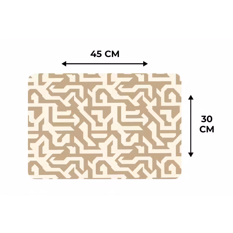 Placemat - 6 stuks - Modern - Abstract - Beige — 3